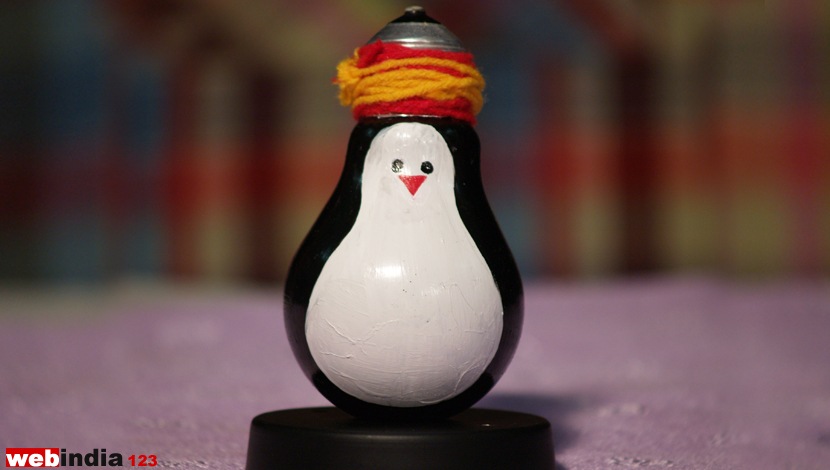 Glass Bulb Penguin